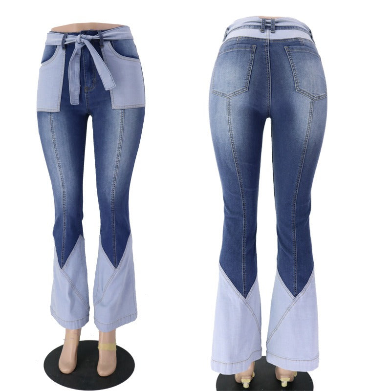 Fashion Slim High Waist Streetwear Women Jeans.