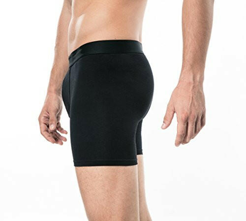 2 Pcs Boxer Brief L Black A387-003.