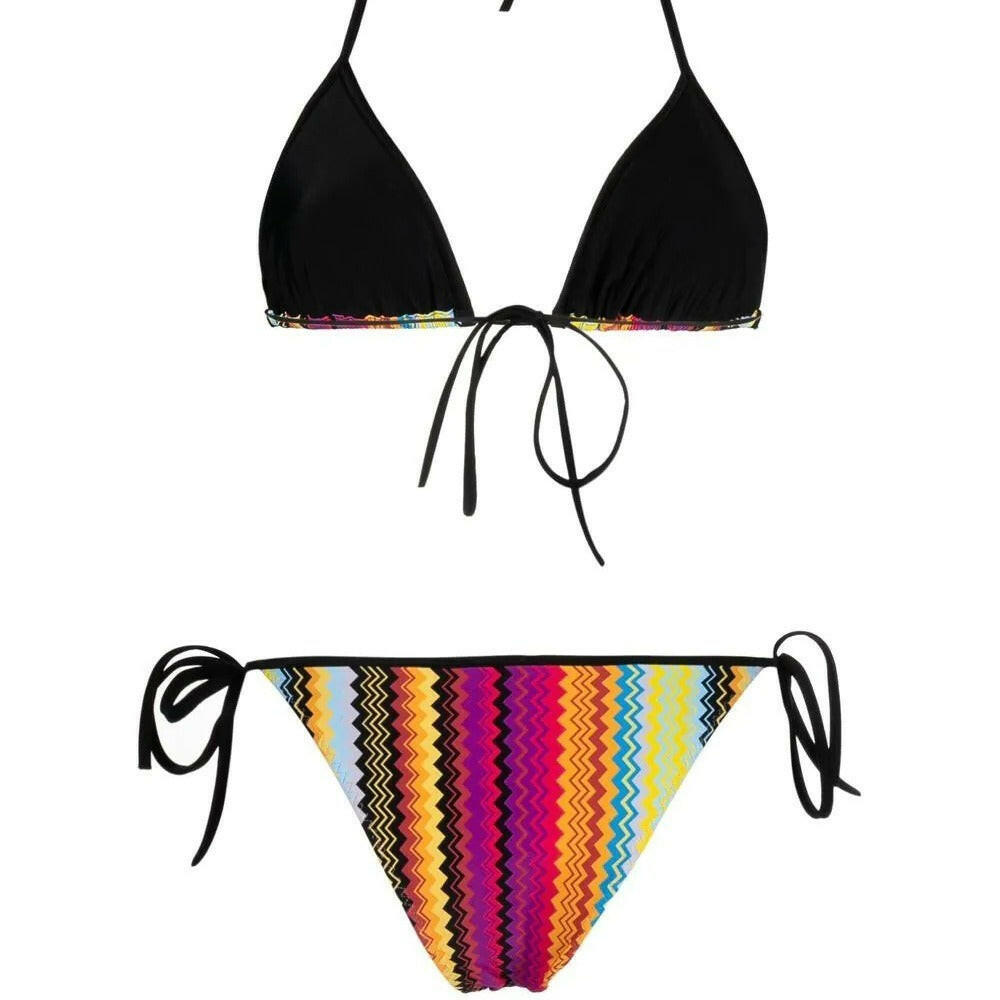 Three point swimsuit bikini strap.