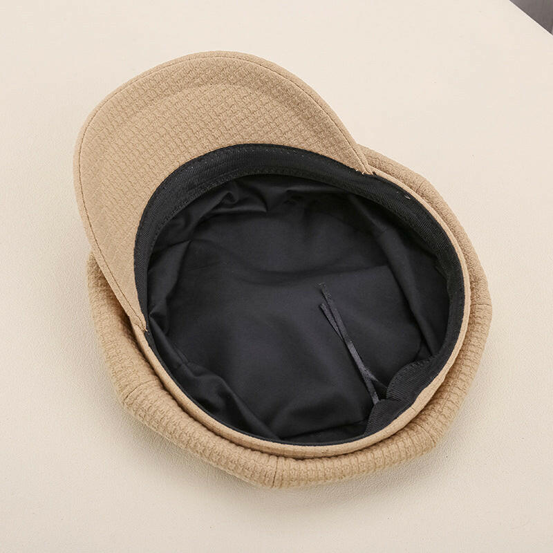 Women's Outdoor Warm Sunshade Pleated Octagonal Hat.