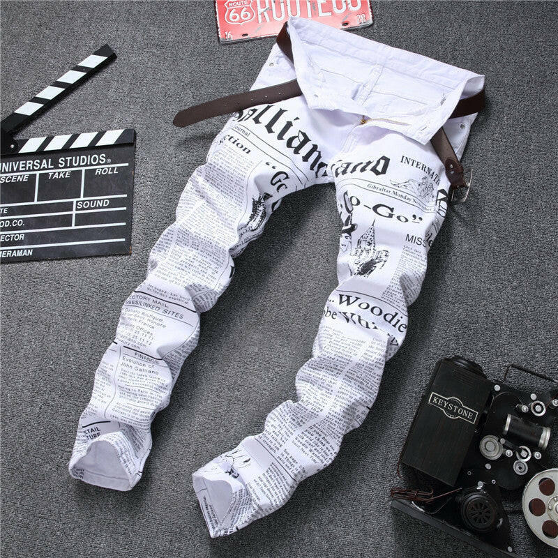 Newspaper jeans.