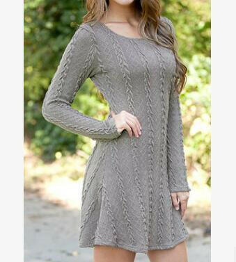 Women Causal  Short Sweater Dress.