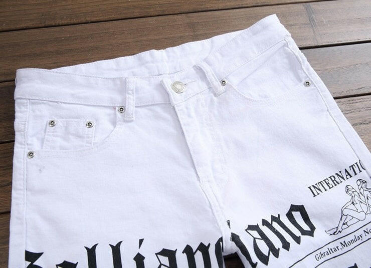 Newspaper jeans.