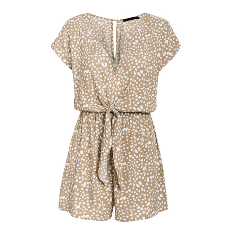 Slvs Jumpsuit Polka knot fashion Jumpsuit.