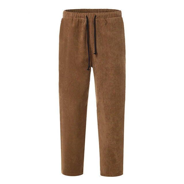 Winter Men Corduroy Pants Streetwear Joggers.