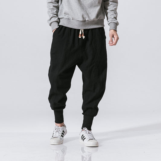 Style Harem Pants Men Streetwear Casual Joggers.