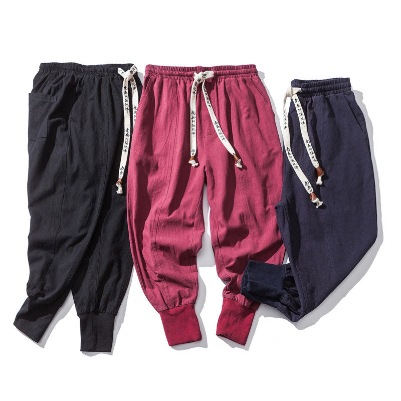 Style Harem Pants Men Streetwear Casual Joggers.