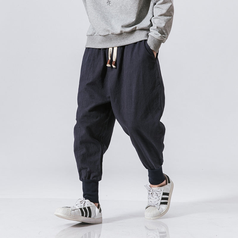 Style Harem Pants Men Streetwear Casual Joggers.