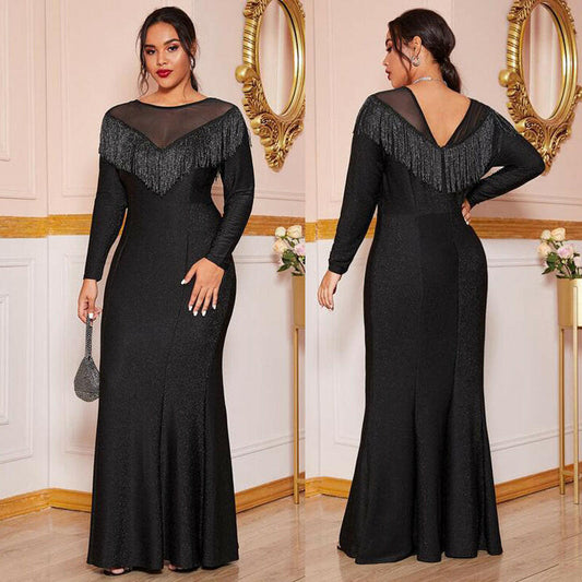 Fat Women Plus Size Evening Party Prom Long Dress Dresses.