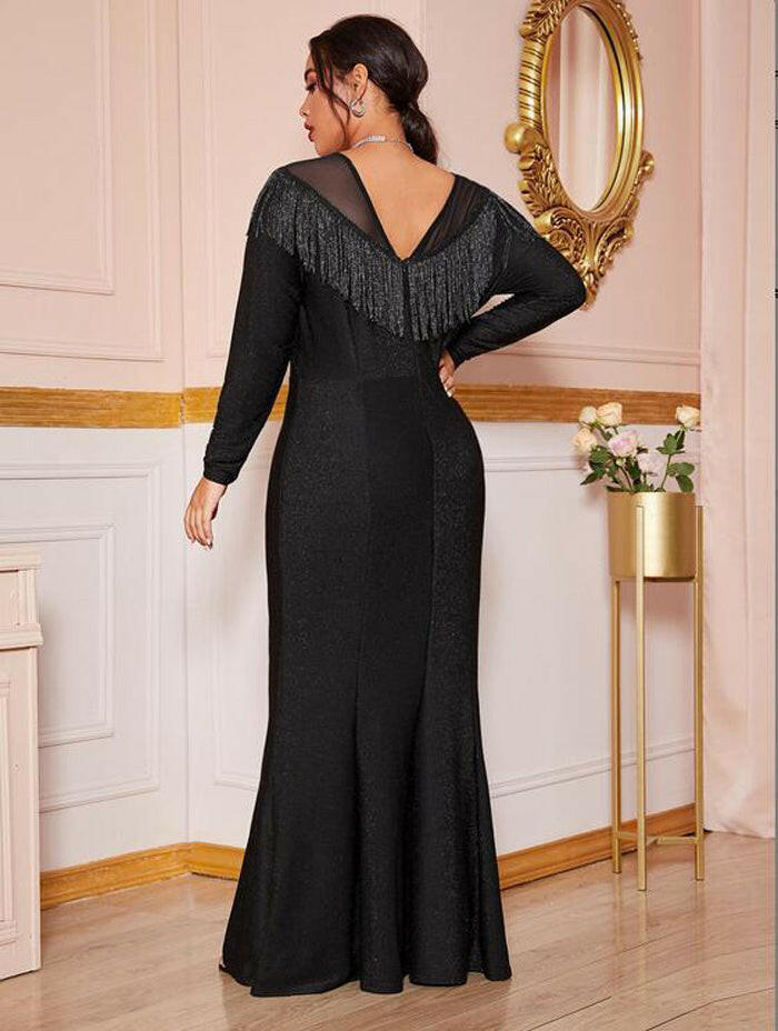 Fat Women Plus Size Evening Party Prom Long Dress Dresses.