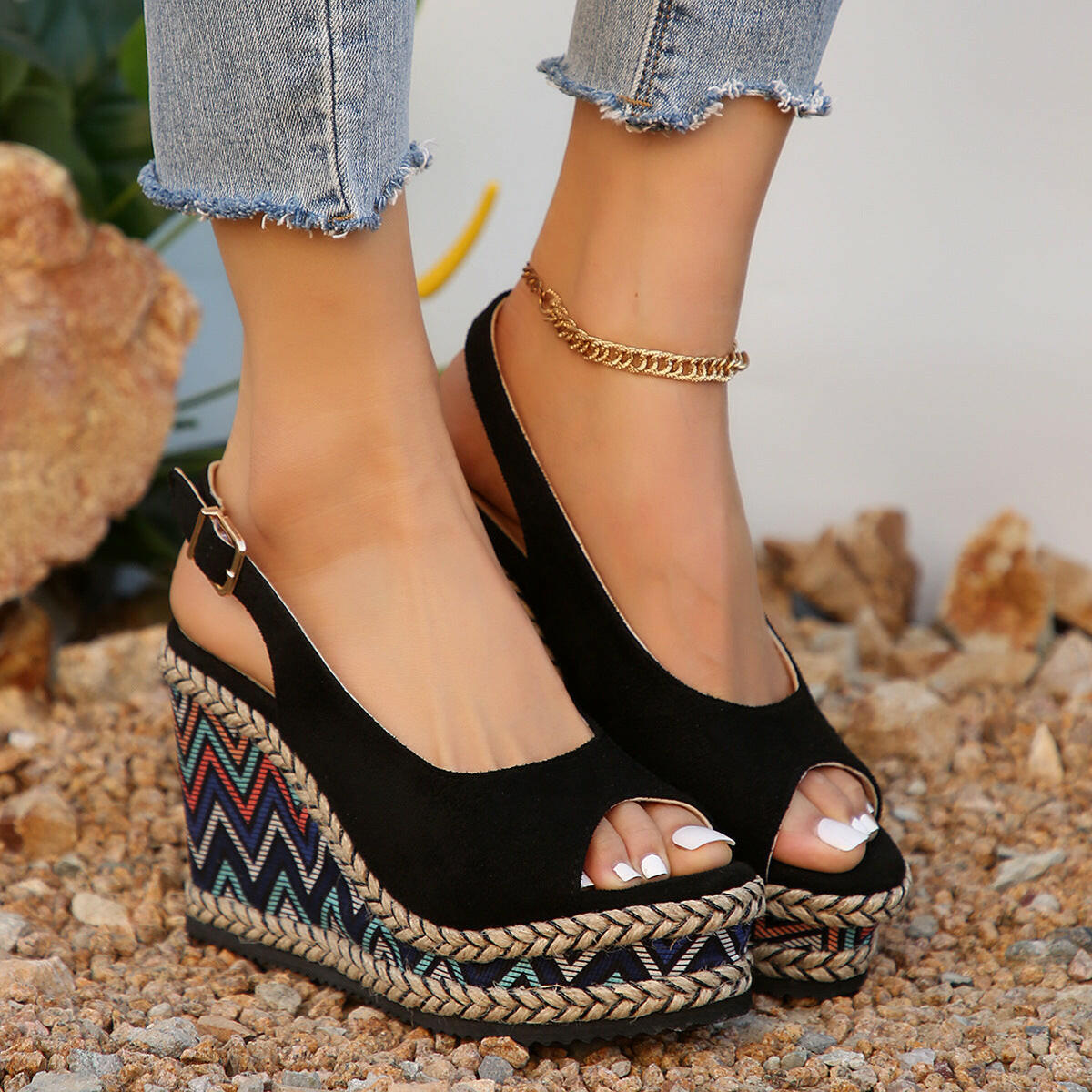 All-match High Heel Plus Size Wedge Sandals.