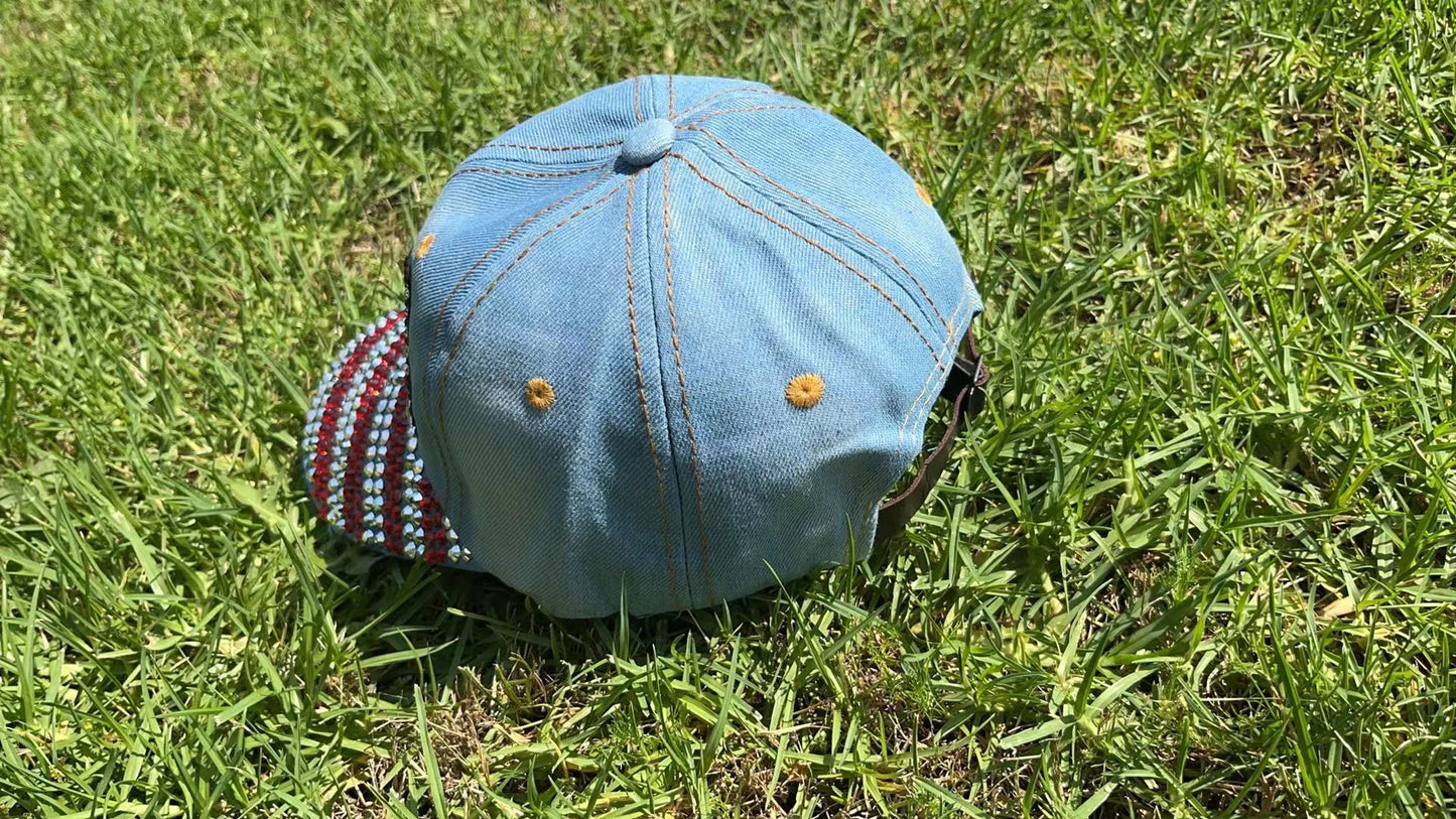 American Flag Hat, Patriotic USA.