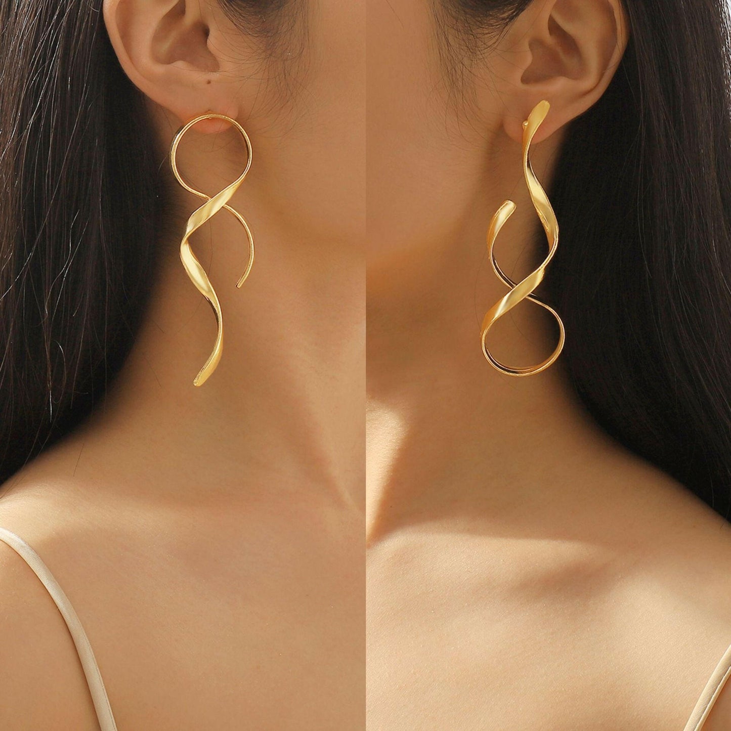 Exaggerated fashion earrings