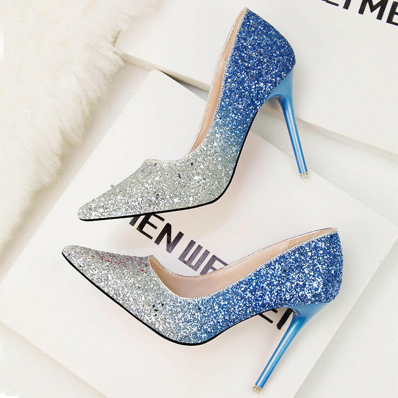 Women's Fashion Pointed Low-cut High Heels.