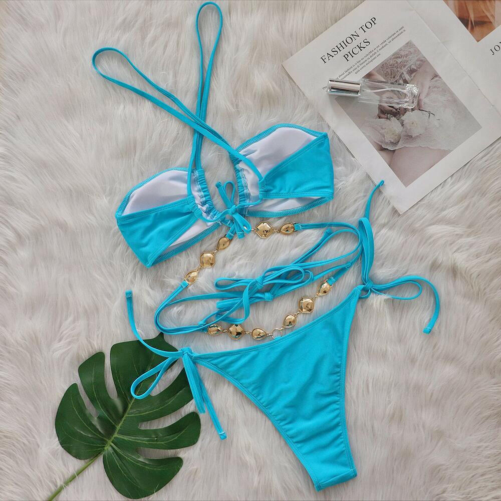 Sexy Sequin Bikini Set.