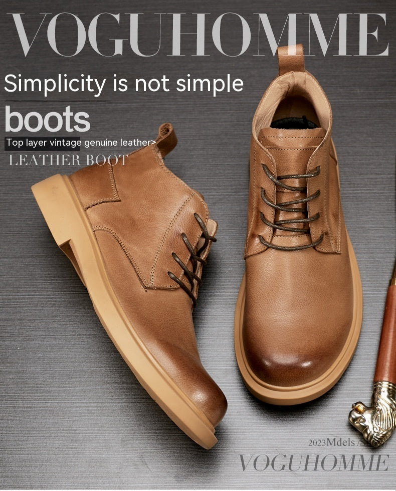 Casual All-match Men's Boots.