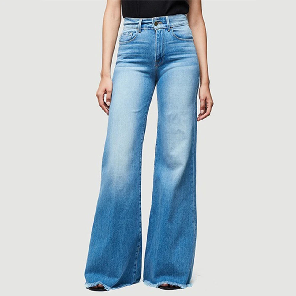 Flare Jeans Pants y2k Women Trousers Wide Leg Jeans.