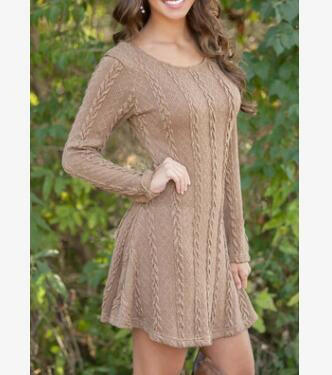 Women Causal  Short Sweater Dress.