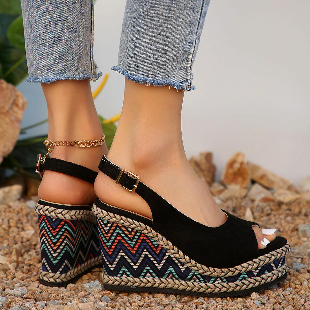 All-match High Heel Plus Size Wedge Sandals.