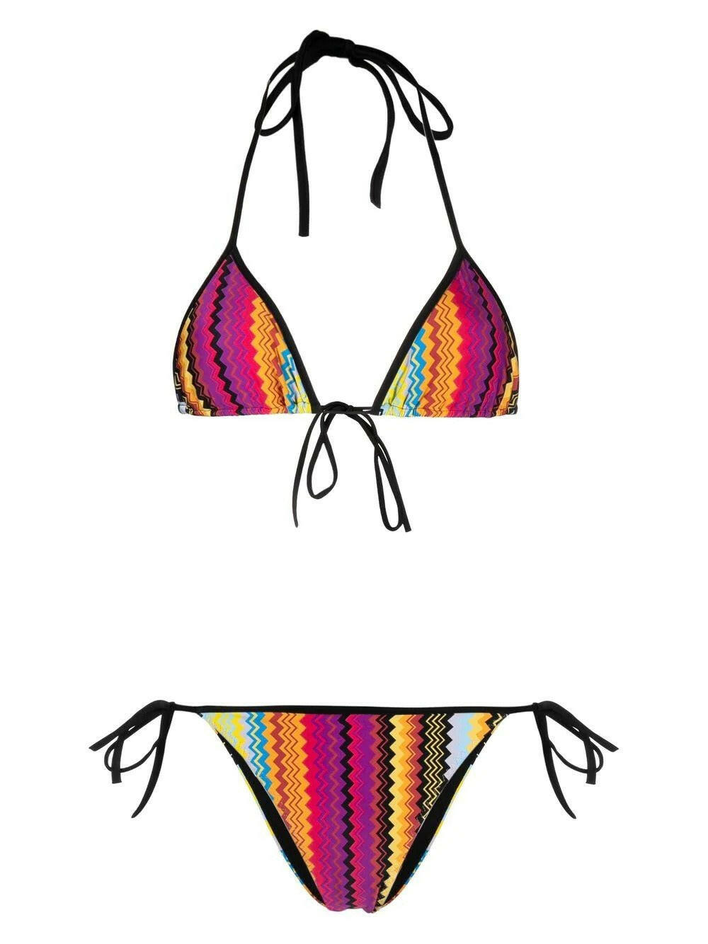 Three point swimsuit bikini strap.