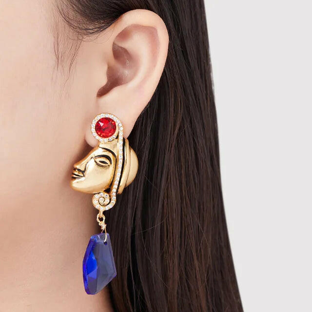 Elegant senior sense long jewelry earrings