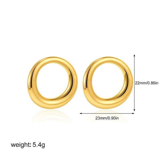 Earrings Gold Plated PVD