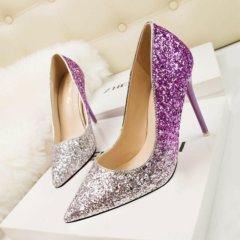 Women's Fashion Pointed Low-cut High Heels.