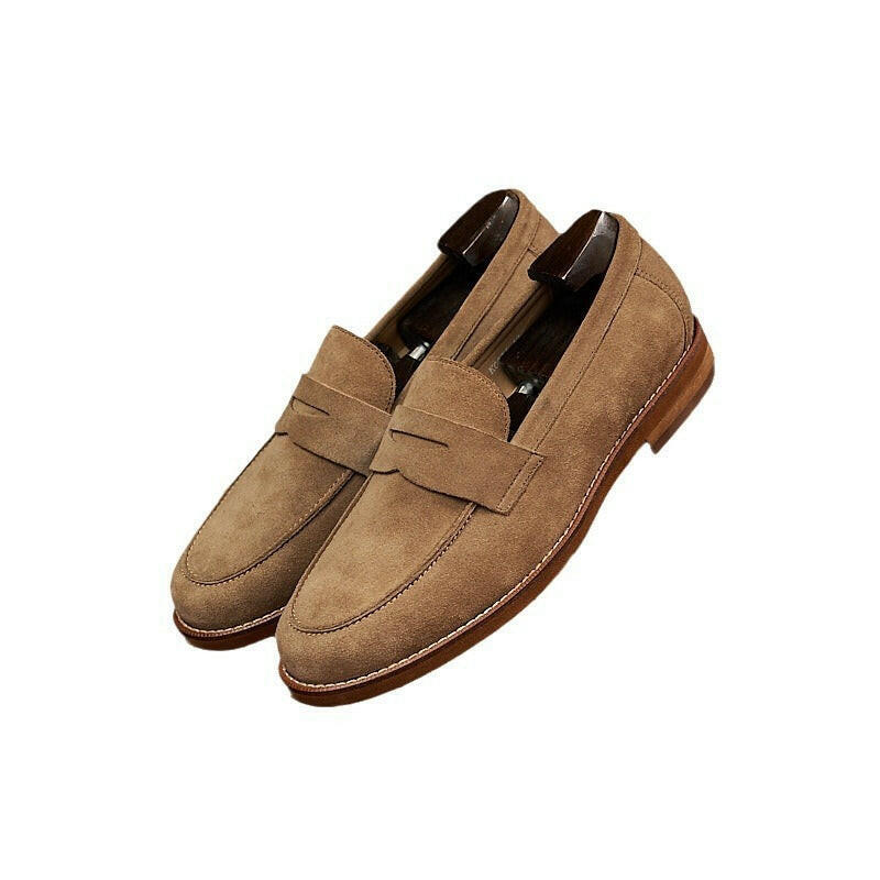 Retro Loafers Genuine Leather Handmade Leisure.