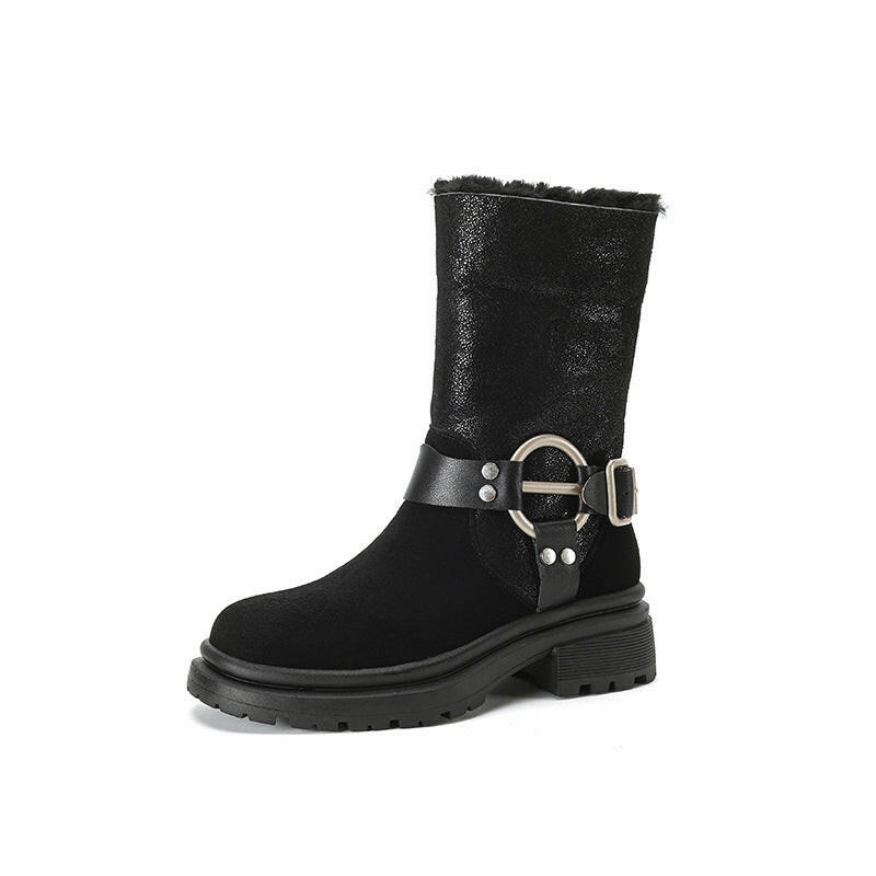 Women's Thick-soled Western Snow Boots.