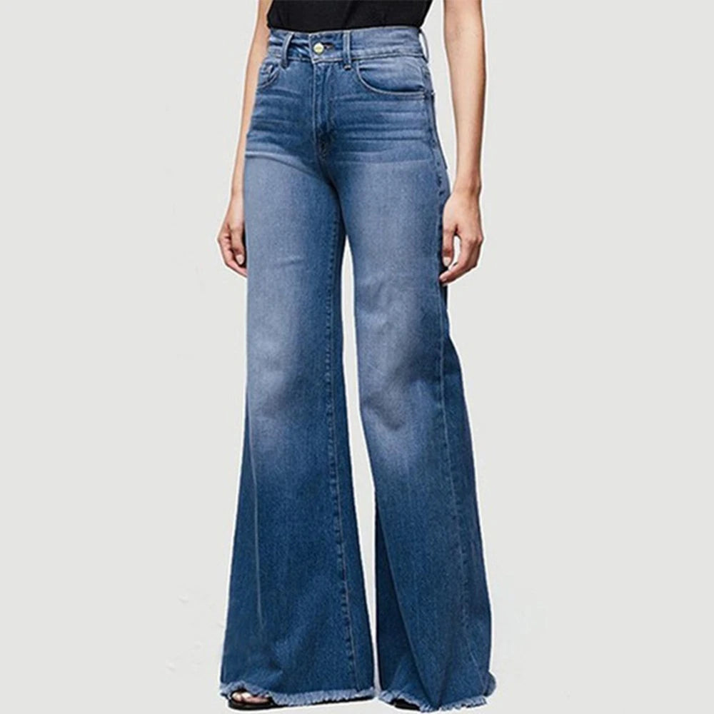 Flare Jeans Pants y2k Women Trousers Wide Leg Jeans.