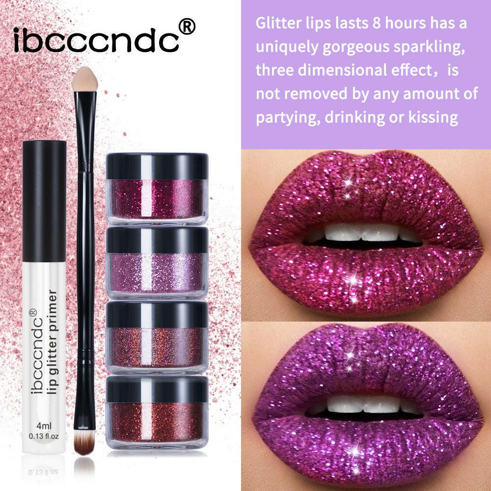 ibcccndc Glitter Lip Gloss Set.