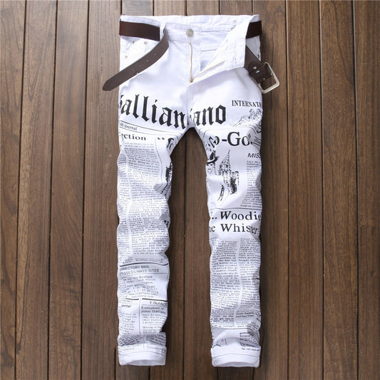 Newspaper jeans.