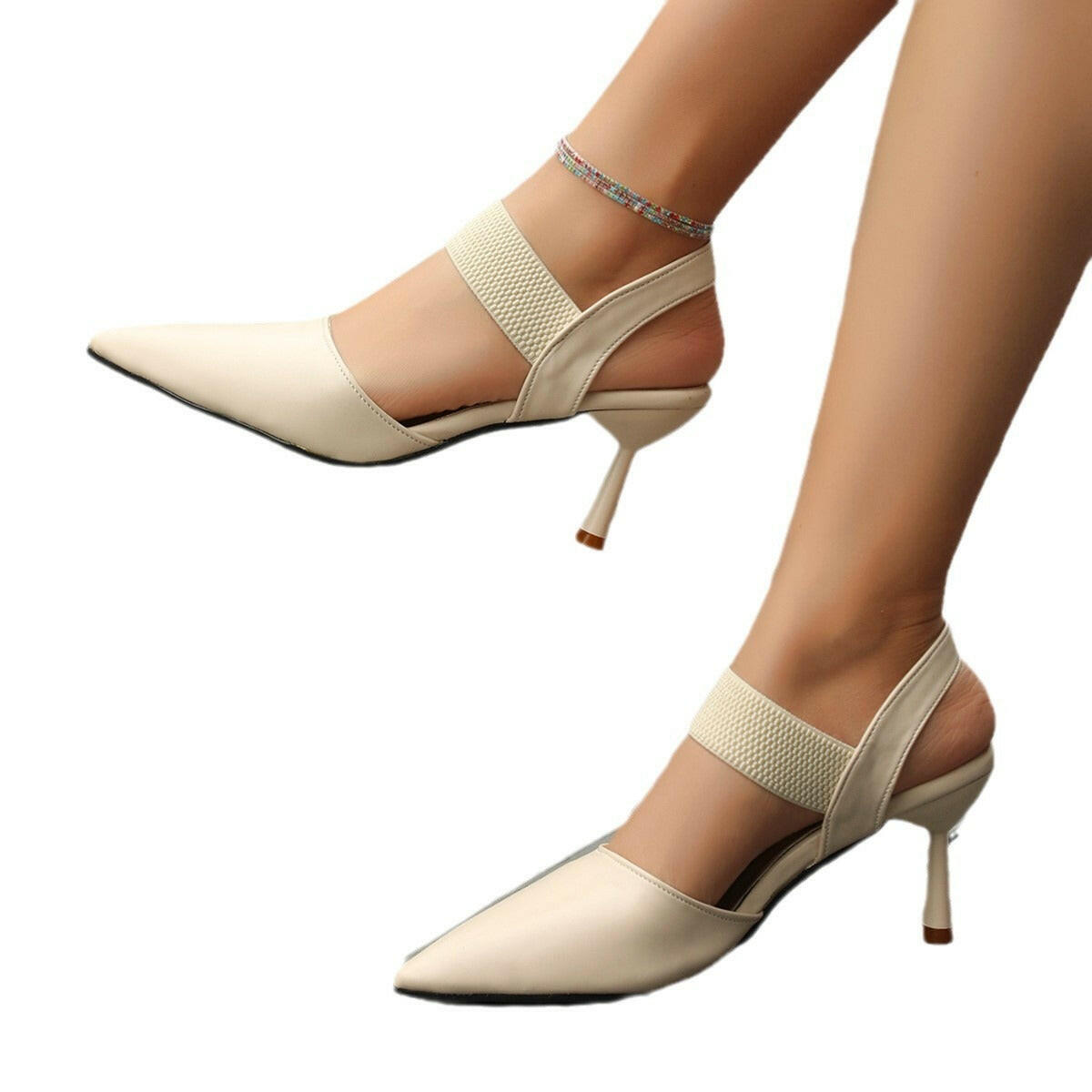 New Pointed Toe Stiletto Slippers Women.