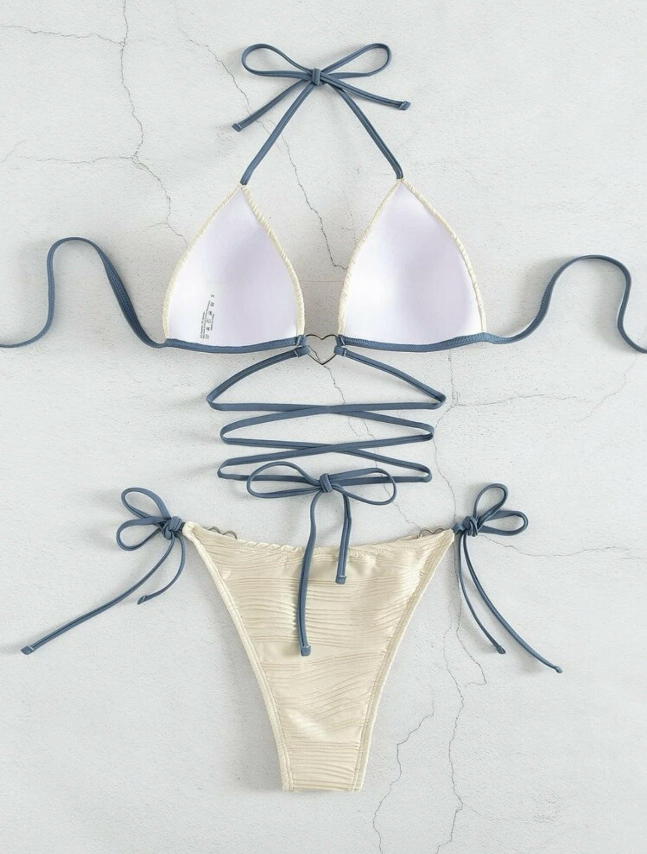 Split bikini swimsuit