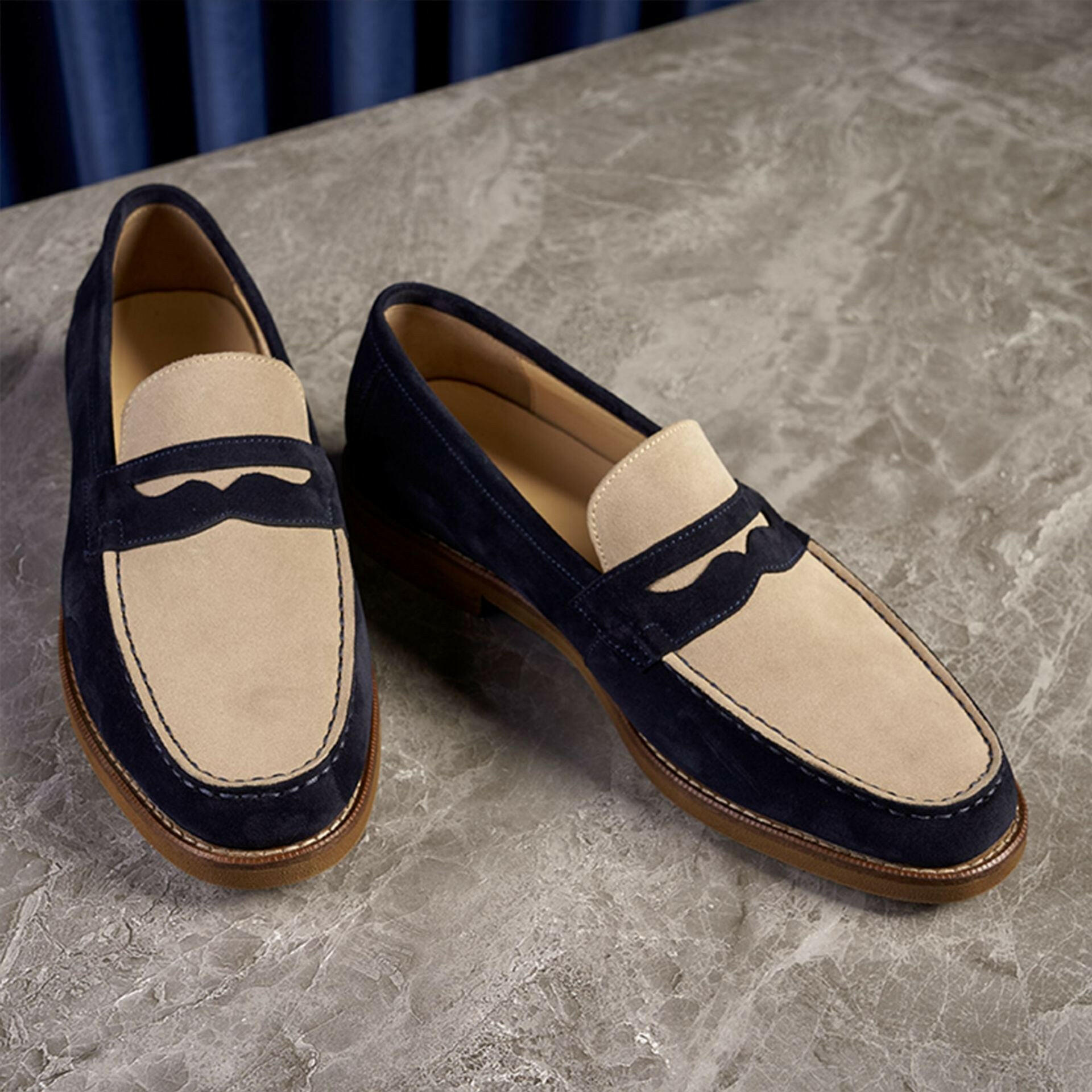 Retro Loafers Genuine Leather Handmade Leisure.