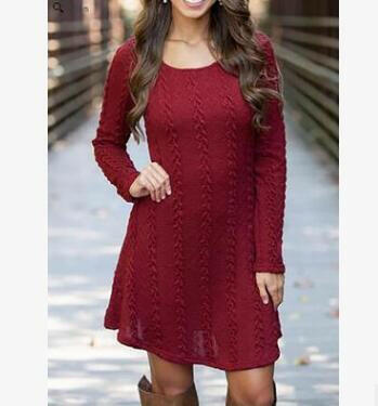 Women Causal  Short Sweater Dress.