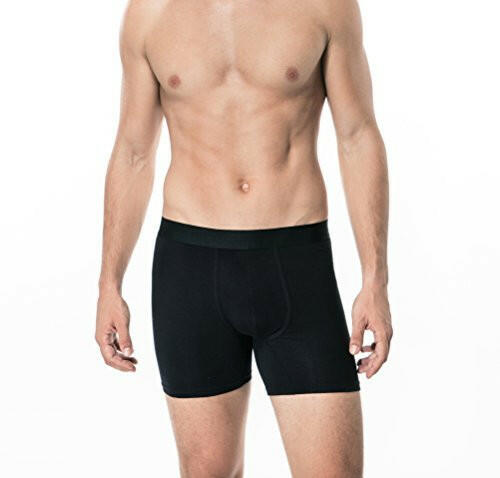 2 Pcs Boxer Brief L Black A387-003.