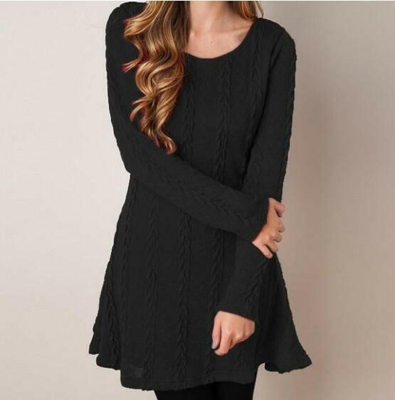 Women Causal  Short Sweater Dress.