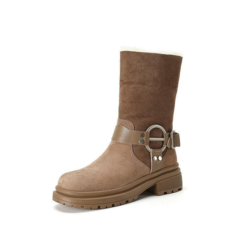 Women's Thick-soled Western Snow Boots.