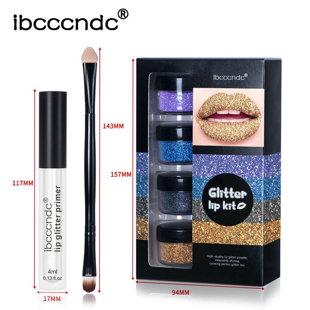 ibcccndc Glitter Lip Gloss Set.