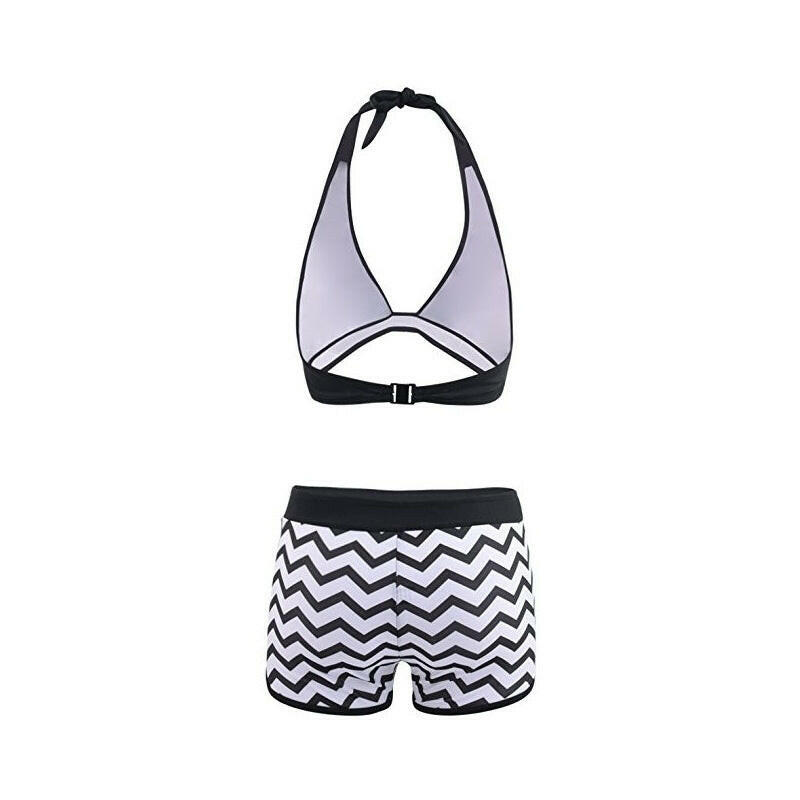 Zigzag Print Ladies Swimwear Bikini.