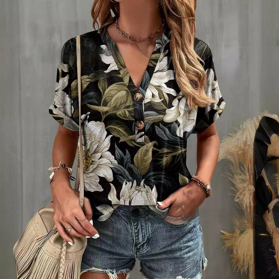 Fashion New Short-sleeved T-shirt For Women.