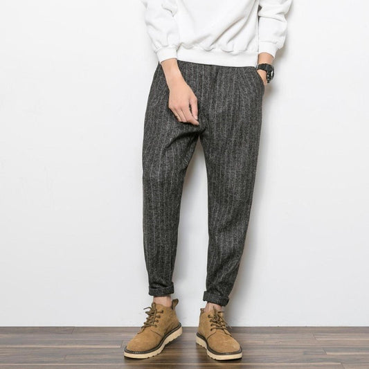 Striped casual pants