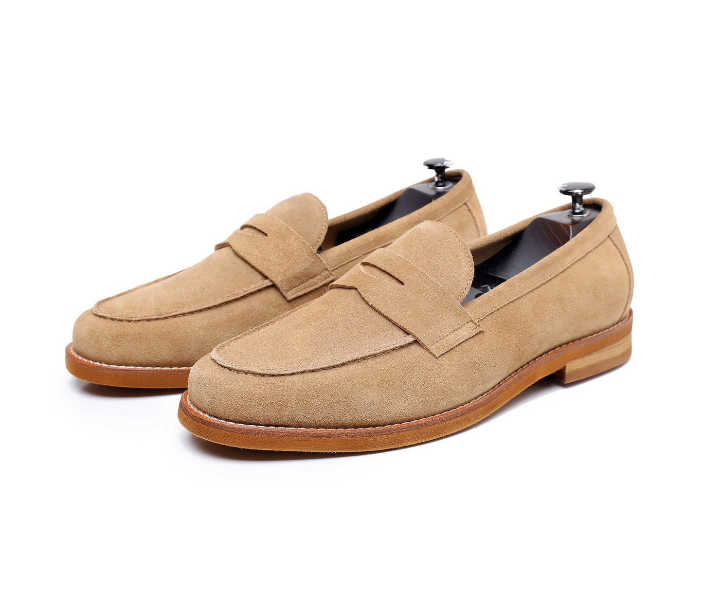 Retro Loafers Genuine Leather Handmade Leisure.