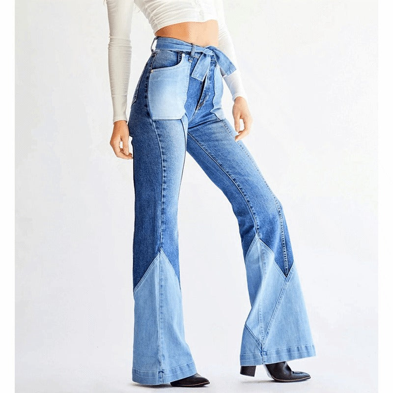 Fashion Slim High Waist Streetwear Women Jeans.