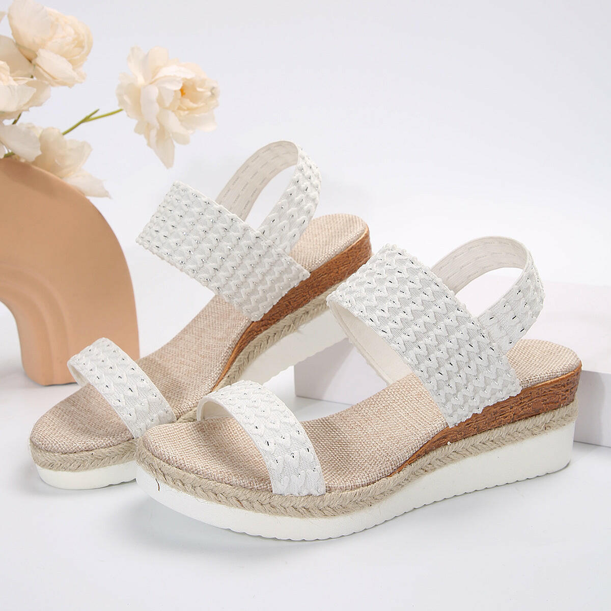 Summer Fashion Wedge Sandals For Women Peep-toe Shoes For Women.