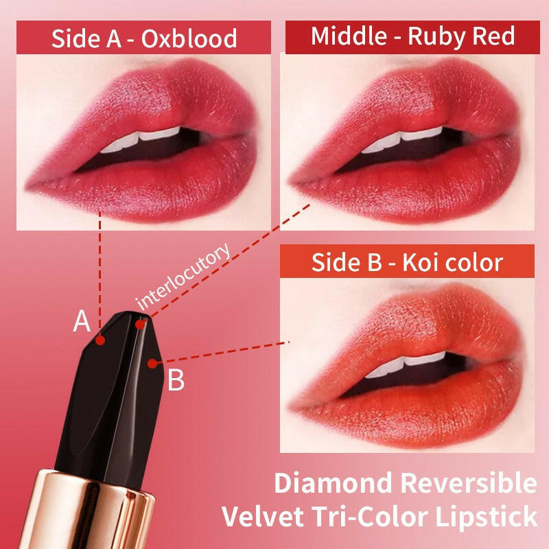 VIBELY Three-color lipstick.