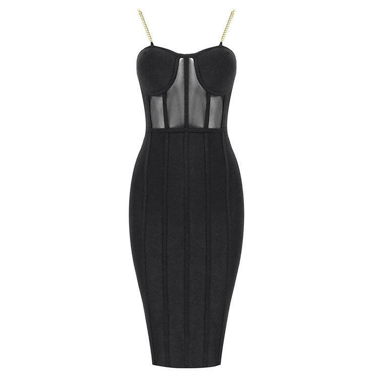 Female bag hip bandage dress.