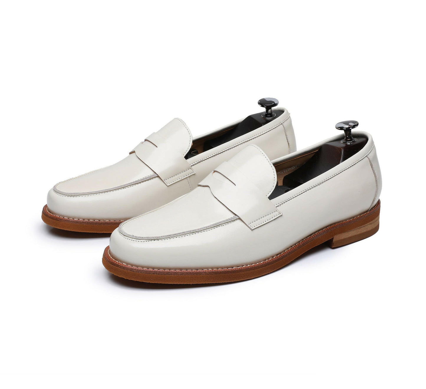 Retro Loafers Genuine Leather Handmade Leisure.