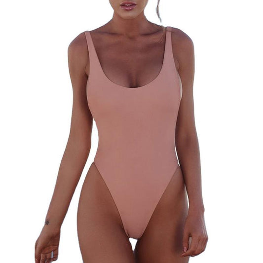 Bikini one-piece swimsuit.